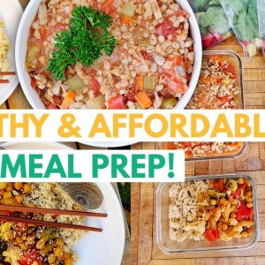 CHEAP EASY VEGAN MEAL PREP TO GET BACK ON TRACK & GET FIT