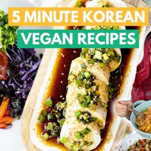 5 MINUTE LAZY KOREAN VEGAN RECIPES / Easy Korean Recipes