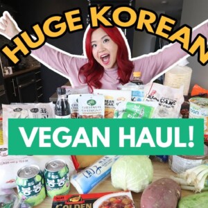 HUGE VEGAN KOREAN GROCERY HAUL 🇰🇷❤️ H-Mart Vegan Haul