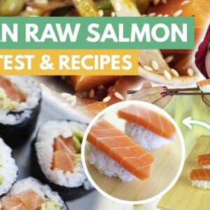 VEGAN RAW SALMON SASHIMI Taste Test & Recipes!