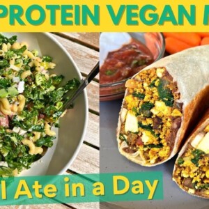 Easy 10 Minute High Protein Vegan Meals 🌿 | What I Ate in a Day (VEGAN) & Getting My Life Together