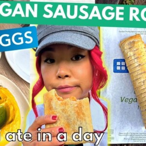 CHEAPEST Takeout Vegan Meal in UK?! GREGGS VEGAN TASTE TEST / Vegan What I Ate in a Day VLOG