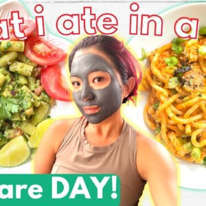 10 Minute Meals For One! SELF CARE Lazy Productive Day / What I Ate in a Day VEGAN