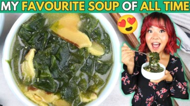 Korean Birthday Soup (VEGAN Miyeokguk 비건 미역국) | Vegan Korean Seaweed Soup