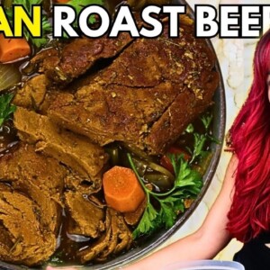 I Tried Making VEGAN ROAST BEEF... It was EASY & DELICIOUS!