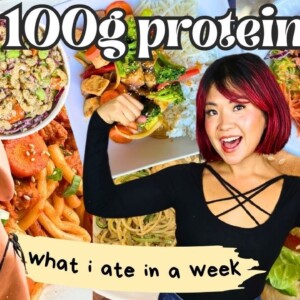 I ATE 100G PROTEIN A DAY for a week (REALISTIC what I ate in a WEEK as a VEGAN)