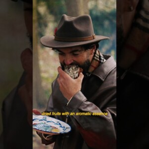 BAKING IN THE FOREST, relaxing cookery 🪵recipe on my website #shorts