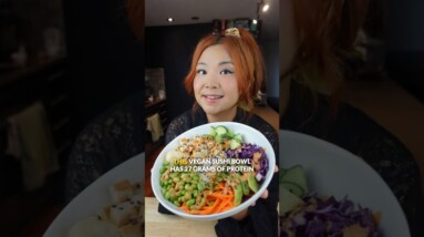 This VEGAN SUSHI BOWL has 27g of PROTEIN! #shorts