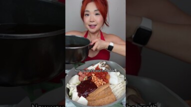 How to Make Korean ARMY BASE STEW (Vegan Budae Jjigae) #shorts