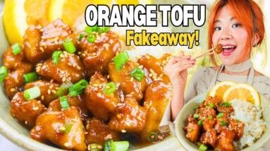 How to make ORANGE TOFU (vegan) | FAKEAWAY RECIPE