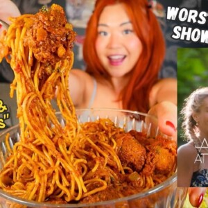 SPAGHETTI & "MEATBALLS" MUKBANG + I NEED TO TALK ABOUT AGE OF ATTRACTION🤮 | Munching Mondays Ep.147